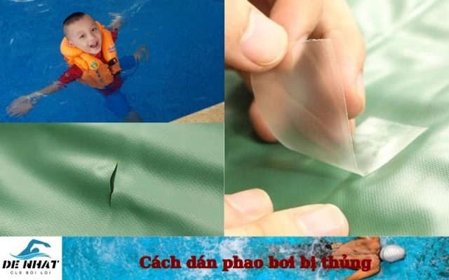 Cách dán phao bơi bị thủng