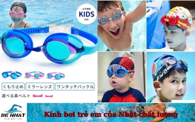Kính bơi trẻ em của Nhật chất lượng