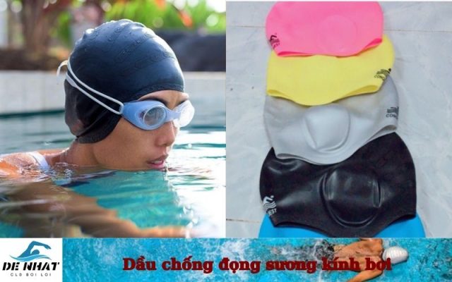 Mũ bơi chống nước vào tai