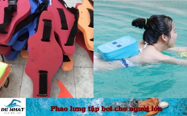 Phao lưng tập bơi cho người lớn
